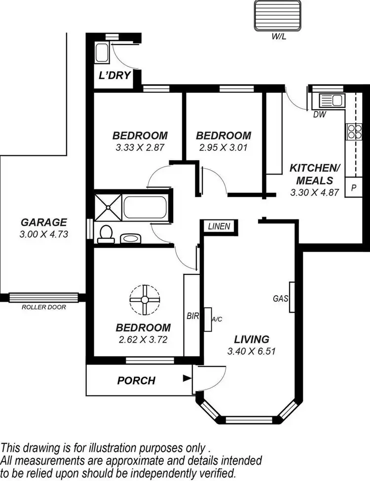 Floorplan of Homely unit listing, 3/21 Dunbar Terrace, Glenelg East SA 5045