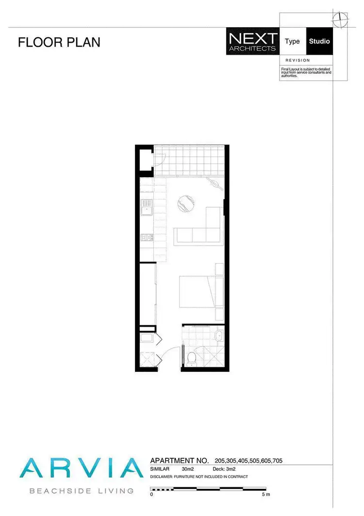Floorplan of Homely apartment listing, 305/67 Watt Street, Newcastle NSW 2300