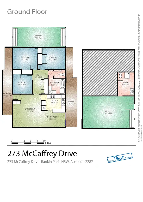 Floorplan of Homely house listing, 273 McCaffrey Drive, Rankin Park NSW 2287