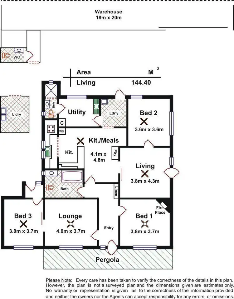 Floorplan of Homely house listing, 16 Auricchio Avenue, St Marys SA 5042