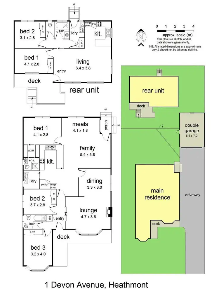 Floorplan of Homely house listing, 1 Devon Avenue, Heathmont VIC 3135
