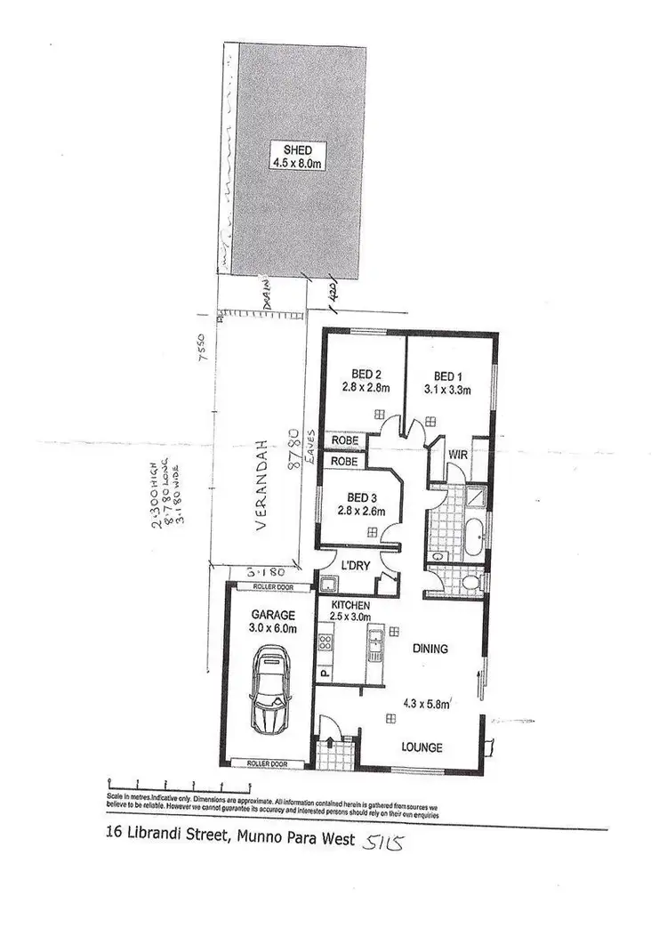 Floorplan of Homely house listing, 16 Librandi Street, Munno Para West SA 5115