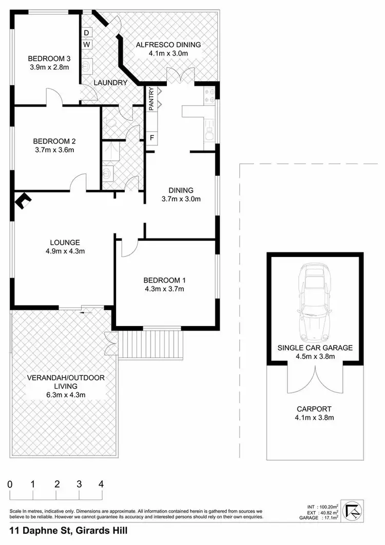 Floorplan of Homely house listing, 11 Daphne Street, Girards Hill NSW 2480