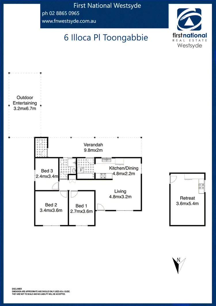 Floorplan of Homely house listing, 6 Illoca Place, Toongabbie NSW 2146