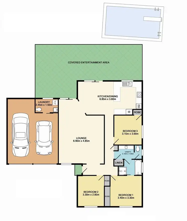 Floorplan of Homely house listing, 6 Egret Place, Lakewood NSW 2443