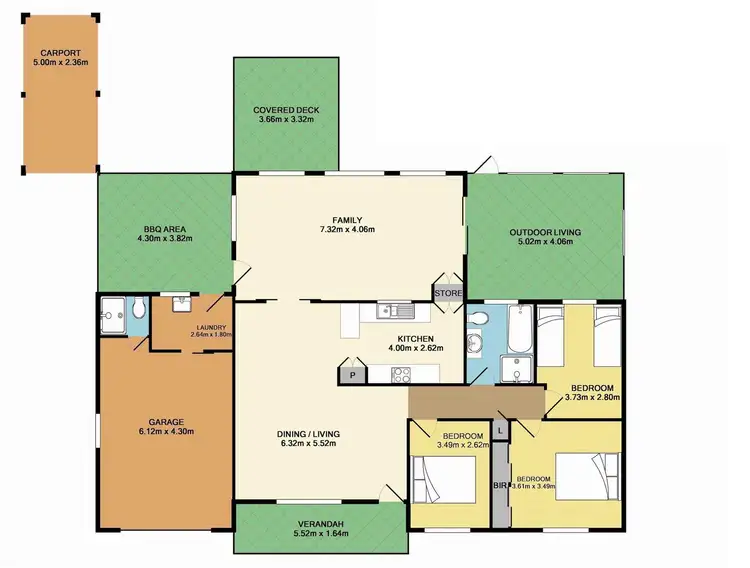 Floorplan of Homely house listing, 16 The Triangle, Culburra Beach NSW 2540