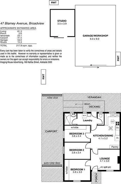 Floorplan of Homely house listing, 47 Blamey Avenue, Broadview SA 5083
