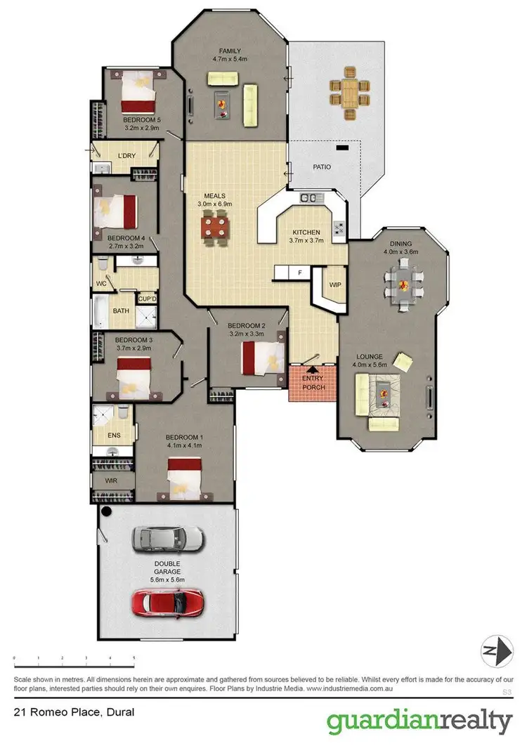 Floorplan of Homely house listing, 21 Romeo Place, Dural NSW 2158