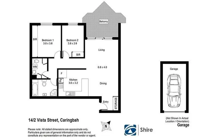 Floorplan of Homely apartment listing, 14/2 Vista Street, Caringbah NSW 2229