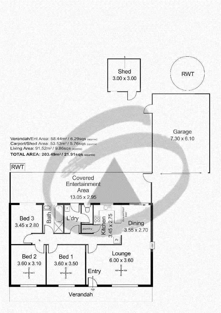 Floorplan of Homely house listing, 10 Hannam Street, Callington SA 5254