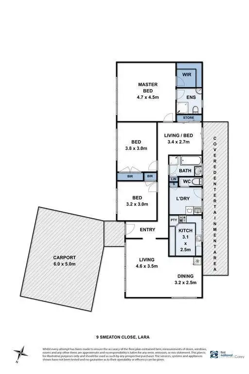 Floorplan of Homely house listing, 9 Smeaton Close, Lara VIC 3212