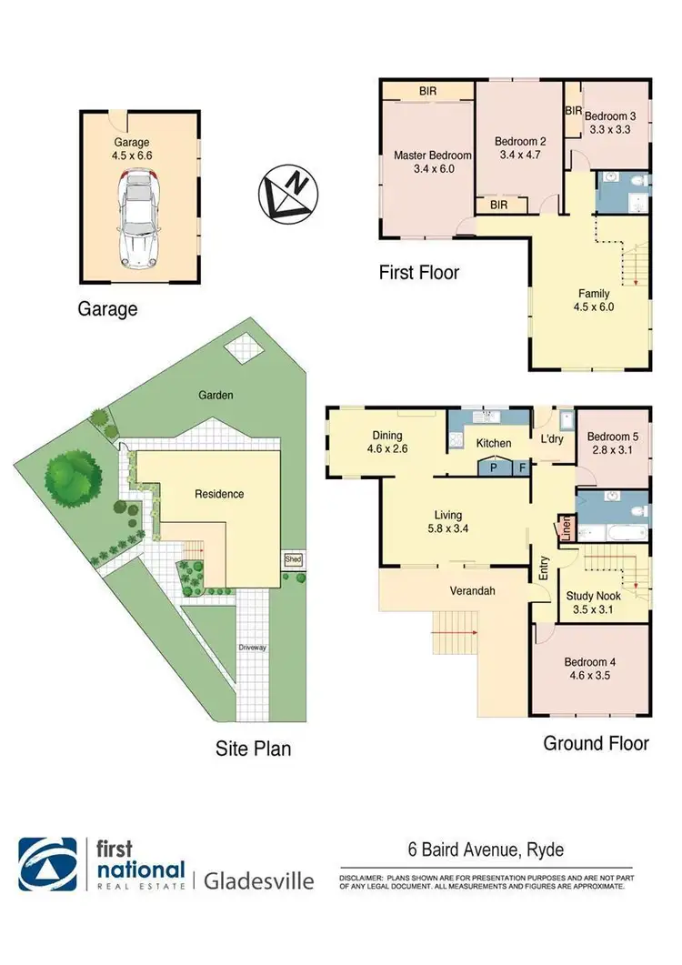 Floorplan of Homely house listing, 6 Baird Avenue, Ryde NSW 2112