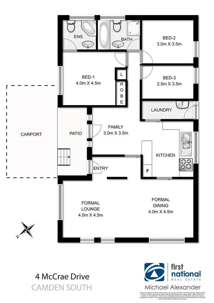 Floorplan of Homely house listing, 4 McCrae Drive, Camden South NSW 2570