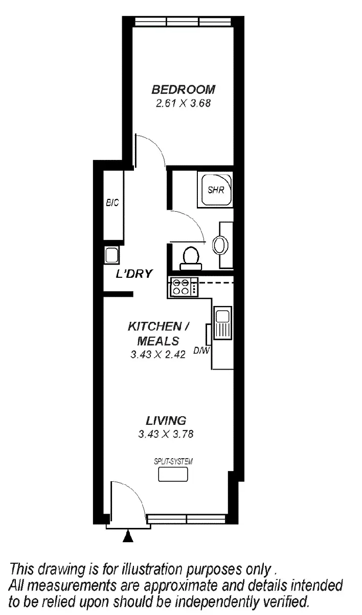 Floorplan of Homely unit listing, 319/9 Paxtons Walk, Adelaide SA 5000