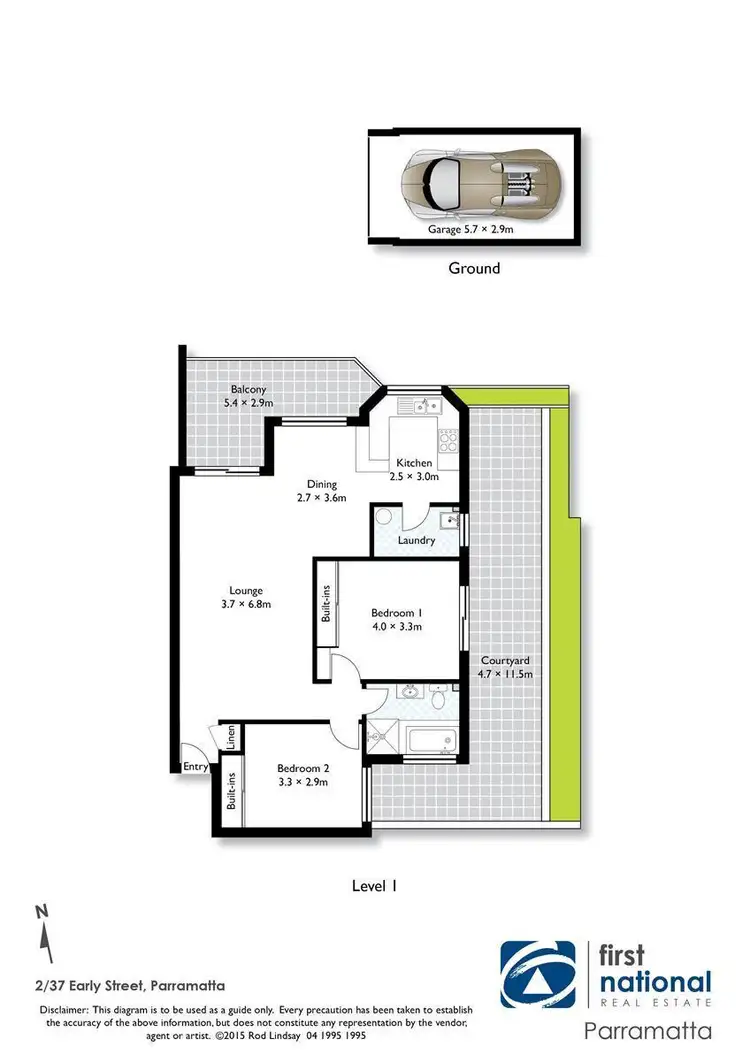 Floorplan of Homely apartment listing, 2/35A-37 Early Street, Parramatta NSW 2150