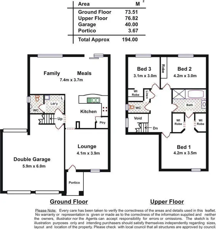 Floorplan of Homely townhouse listing, U11/4 Merlot Court, Wynn Vale SA 5127