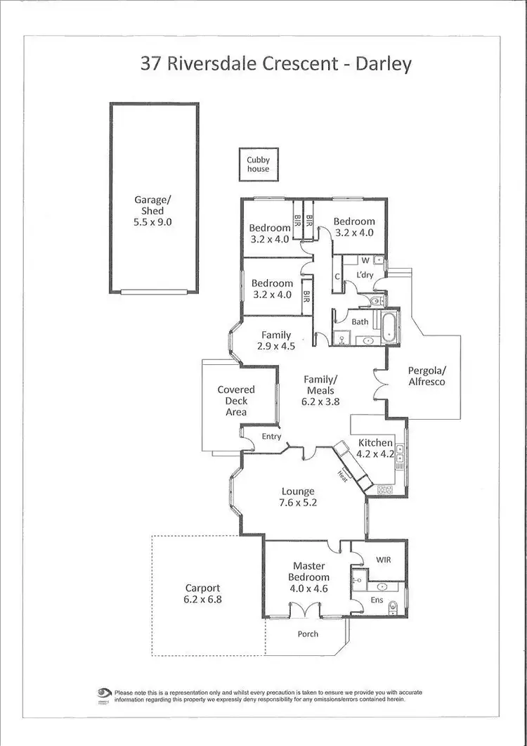 Floorplan of Homely house listing, 37 Riversdale Crescent, Bacchus Marsh VIC 3340
