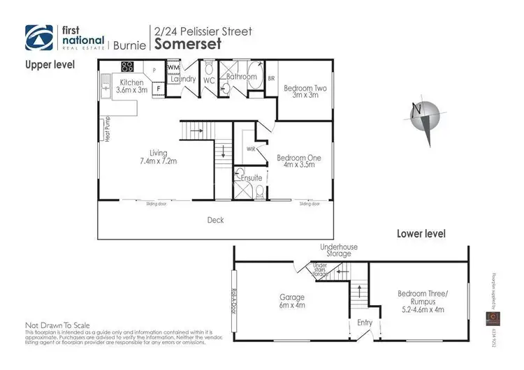 Floorplan of Homely unit listing, 2/24 Pelissier Street, Somerset TAS 7322