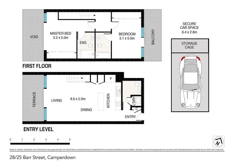 Floorplan of Homely apartment listing, 28/25 Barr Street, Camperdown NSW 2050