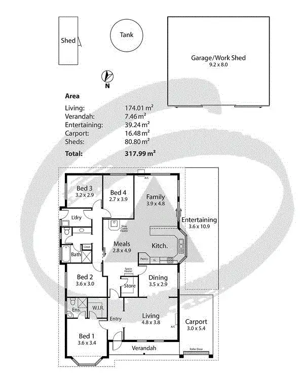 Floorplan of Homely house listing, 18 Fresian Drive, Strathalbyn SA 5255