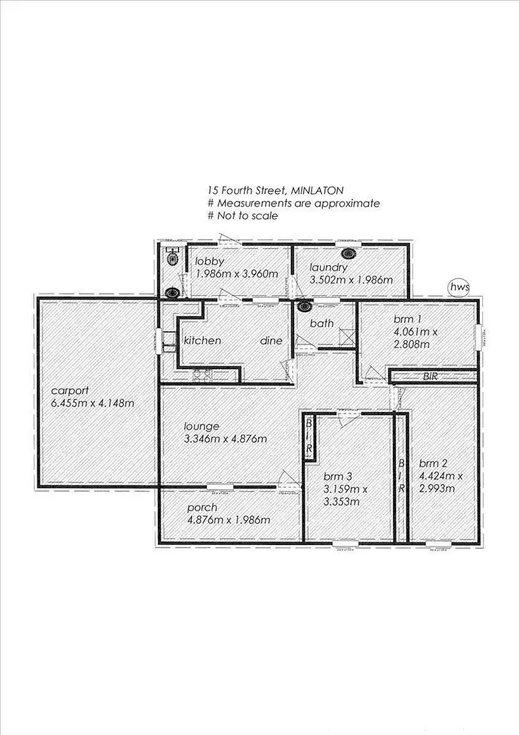 Floorplan of Homely house listing, 15 Fourth Street, Minlaton SA 5575