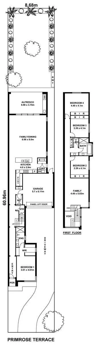 Floorplan of Homely house listing, 28A Primrose Terrace, Rosslyn Park SA 5072