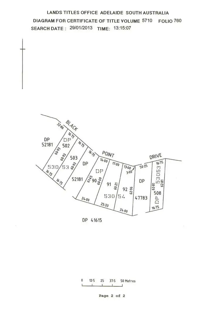 Floorplan of Homely land listing, 508 Black Point Drive, Black Point SA 5571