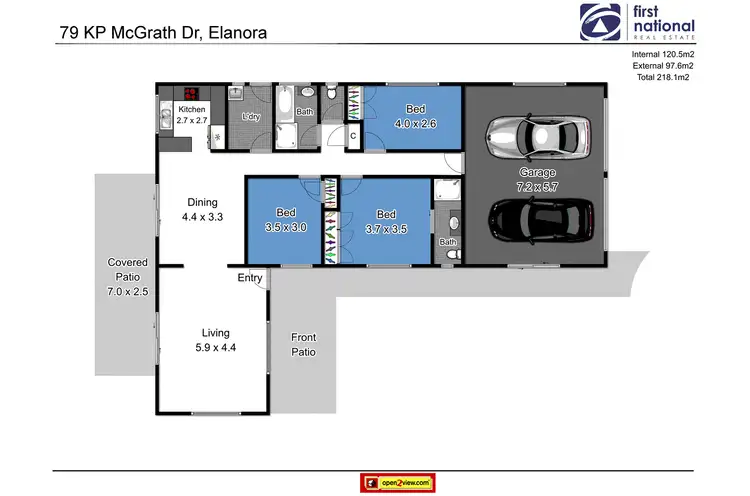 Floorplan of Homely house listing, 79 K P McGrath Drive, Elanora QLD 4221