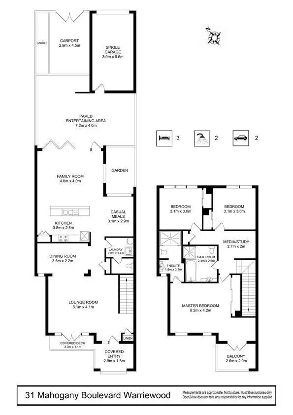 Floorplan of Homely house listing, 31 Mahogany Boulevard, Warriewood NSW 2102