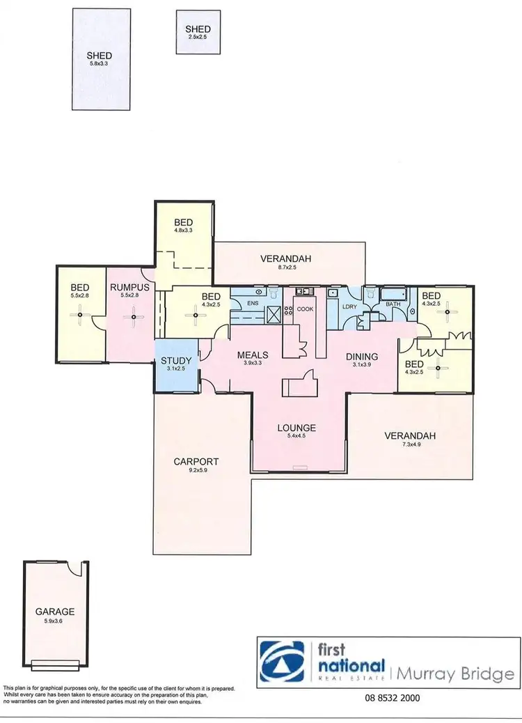 Floorplan of Homely house listing, 1 Virgo Road, Murray Bridge SA 5253