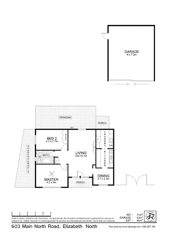 Floorplan of Homely house listing, 603 Main North Road, Elizabeth North SA 5113