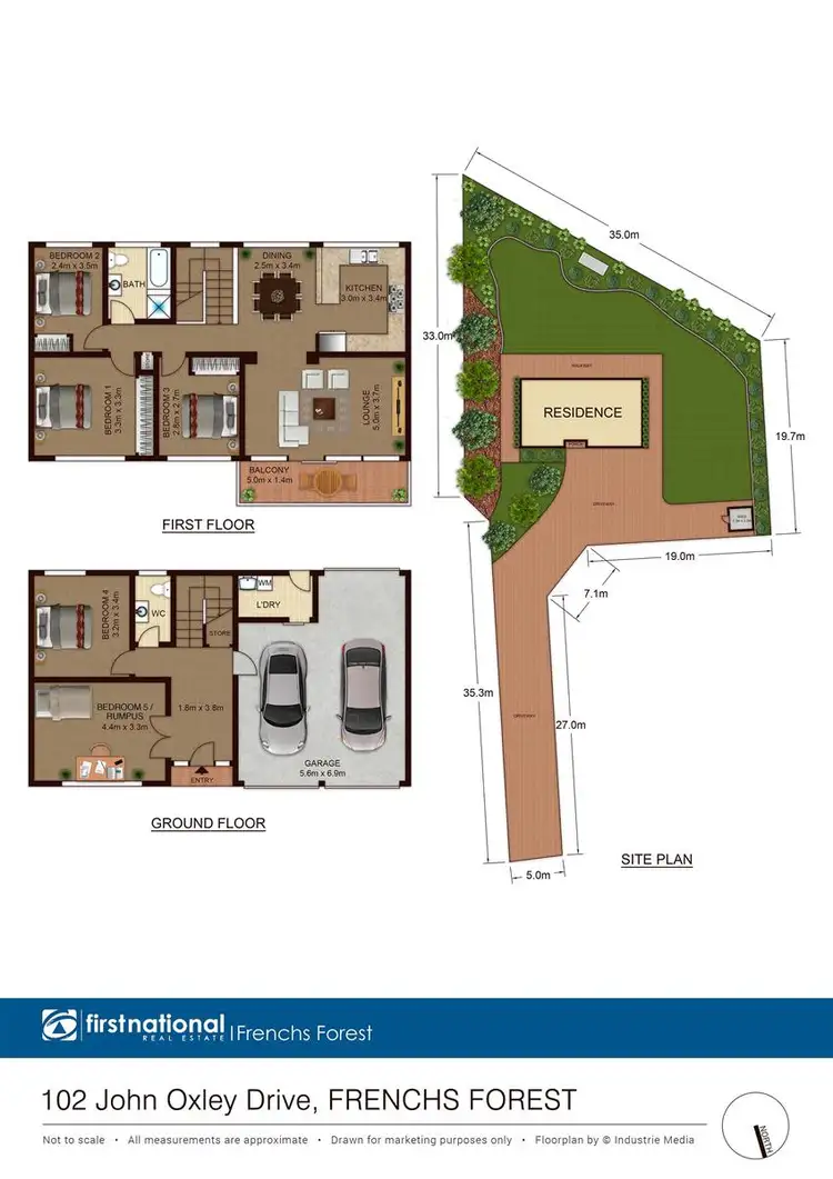 Floorplan of Homely house listing, 102 John Oxley Drive, Frenchs Forest NSW 2086