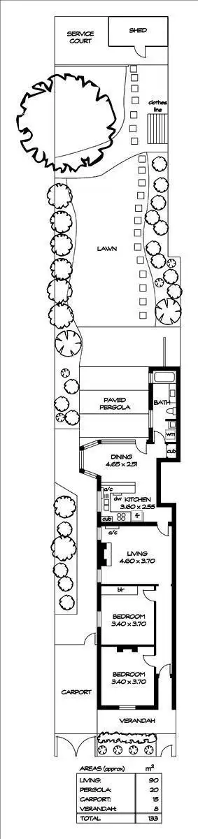 Floorplan of Homely house listing, 11 Clarke Street, Walkerville SA 5081