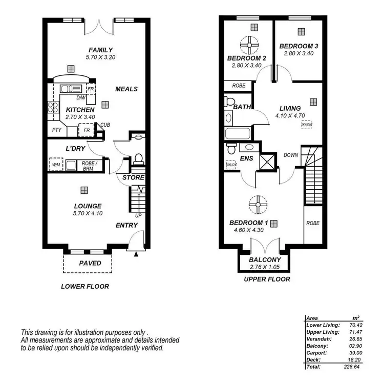 Floorplan of Homely townhouse listing, 123 Conyngham Street, Frewville SA 5063