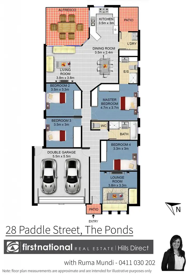 Floorplan of Homely house listing, 28 Paddle Street, The Ponds NSW 2769