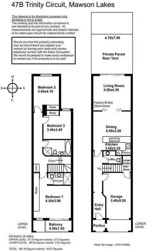 Floorplan of Homely house listing, 47B Trinity Circuit, Mawson Lakes SA 5095
