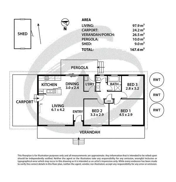 Floorplan of Homely house listing, 22 Nursery Road, Kanmantoo SA 5252