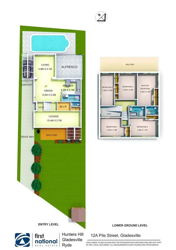 Floorplan of Homely house listing, 12A Pile Street, Gladesville NSW 2111