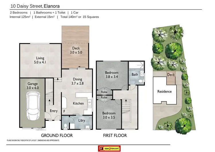 Floorplan of Homely unit listing, 2/10 Daisy Street, Elanora QLD 4221