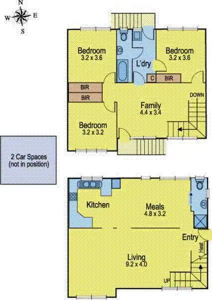 Floorplan of Homely unit listing, 1/66 Warrien Road, Croydon North VIC 3136