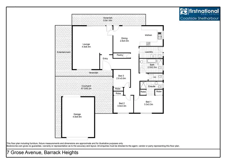 Floorplan of Homely house listing, 7 Grose Avenue, Barrack Heights NSW 2528