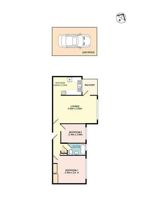 Floorplan of Homely apartment listing, 2/236 Blaxland Road, Ryde NSW 2112