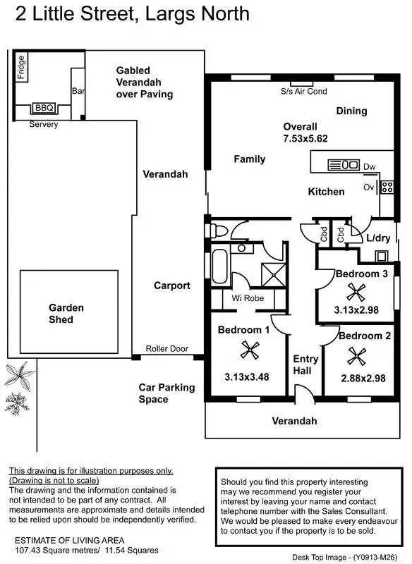 Floorplan of Homely house listing, 2 Little Street, Largs North SA 5016