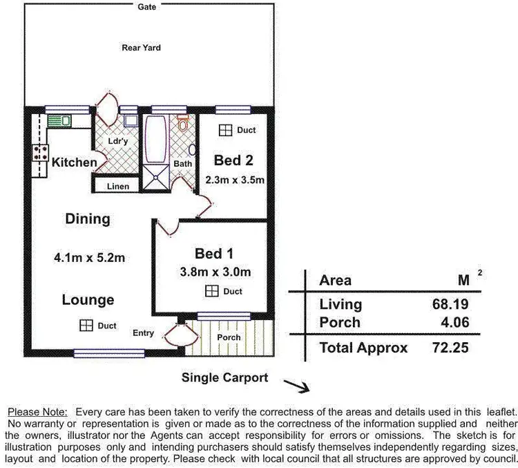 Floorplan of Homely unit listing, 3/2 Elizabeth Street, Goodwood SA 5034