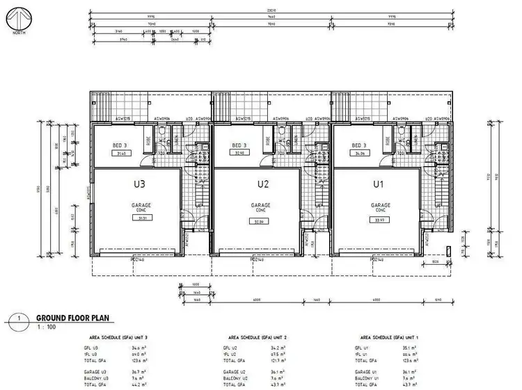 Floorplan of Homely townhouse listing, Unit 2 Outlook Place, Coffs Harbour NSW 2450