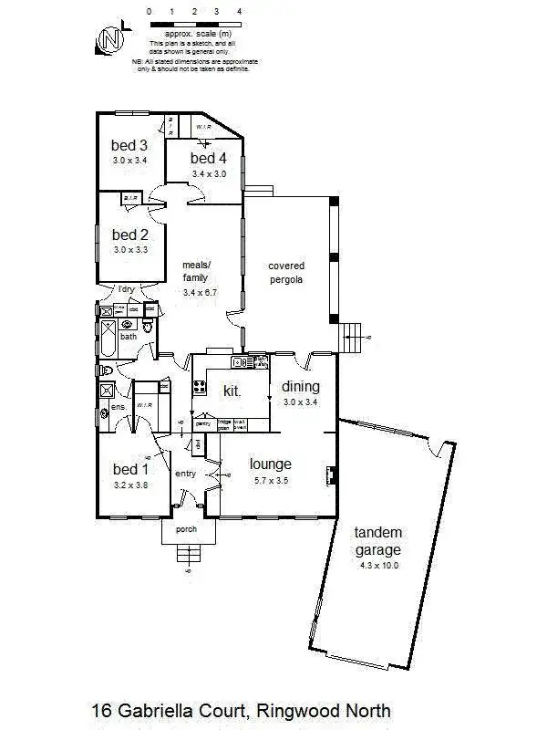 Floorplan of Homely house listing, 16 Gabriella Court, Ringwood North VIC 3134
