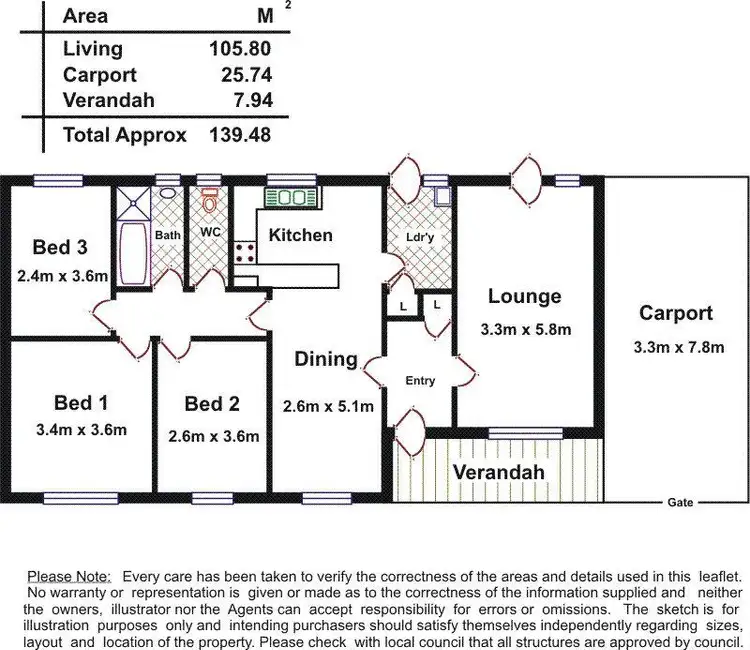 Floorplan of Homely house listing, 15 Amsterdam Crescent, Salisbury Downs SA 5108