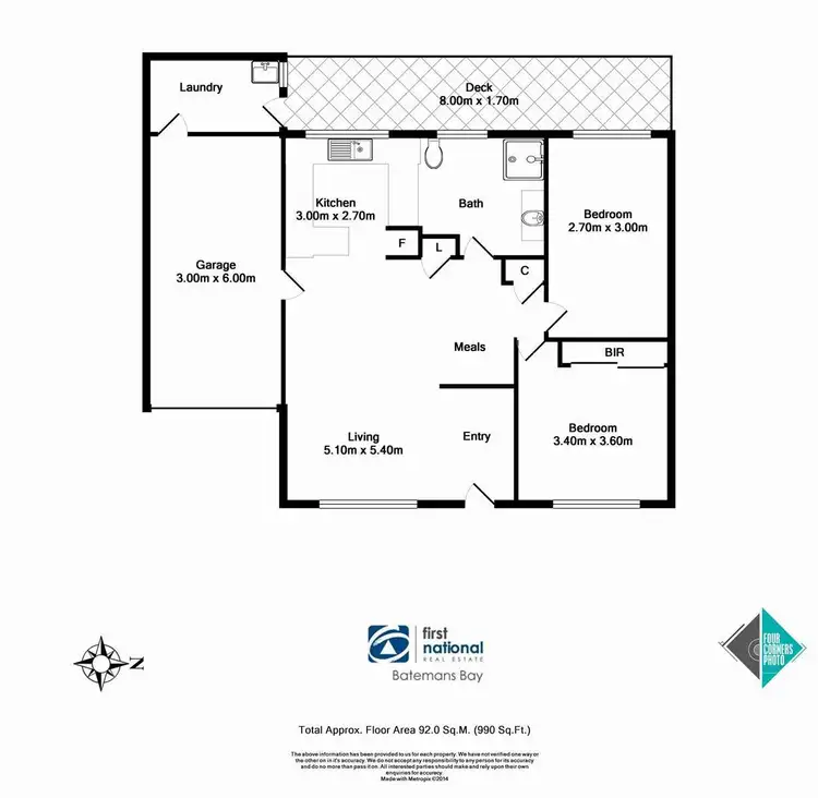 Floorplan of Homely unit listing, 17/9 South Street, Batemans Bay NSW 2536