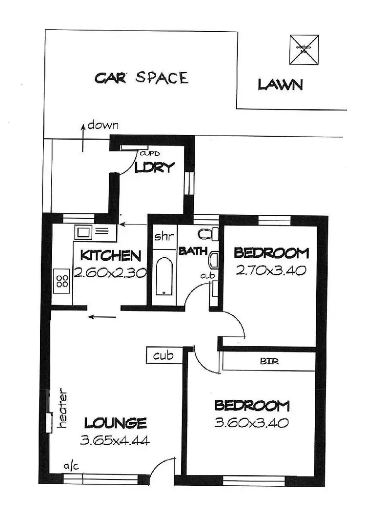 Floorplan of Homely unit listing, 6/5 Richmond Road, Westbourne Park SA 5041