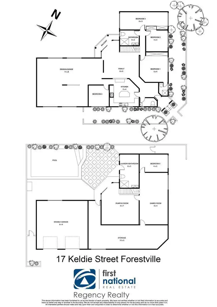 Floorplan of Homely house listing, 17 Keldie Street, Forestville NSW 2087